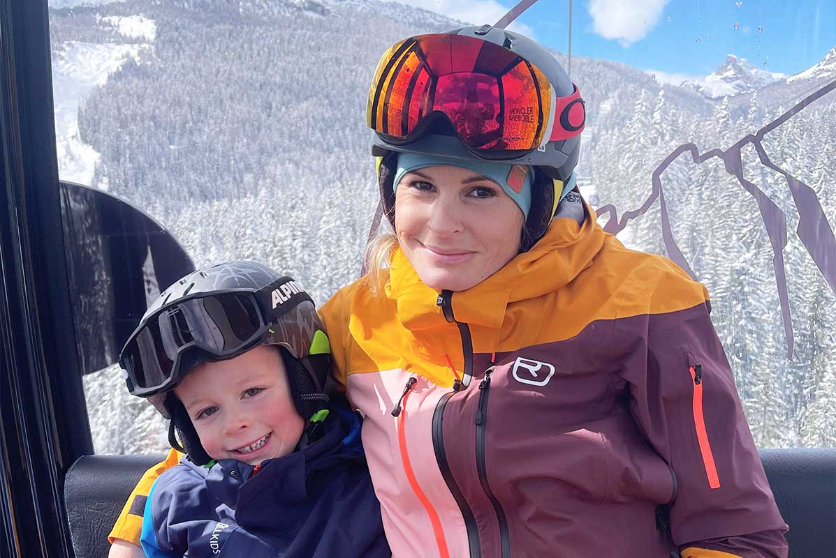 Ferienwohnungen Falkenstein: Aktivitäten in Hinterglemm -Skifahren im Winter mit Kindern