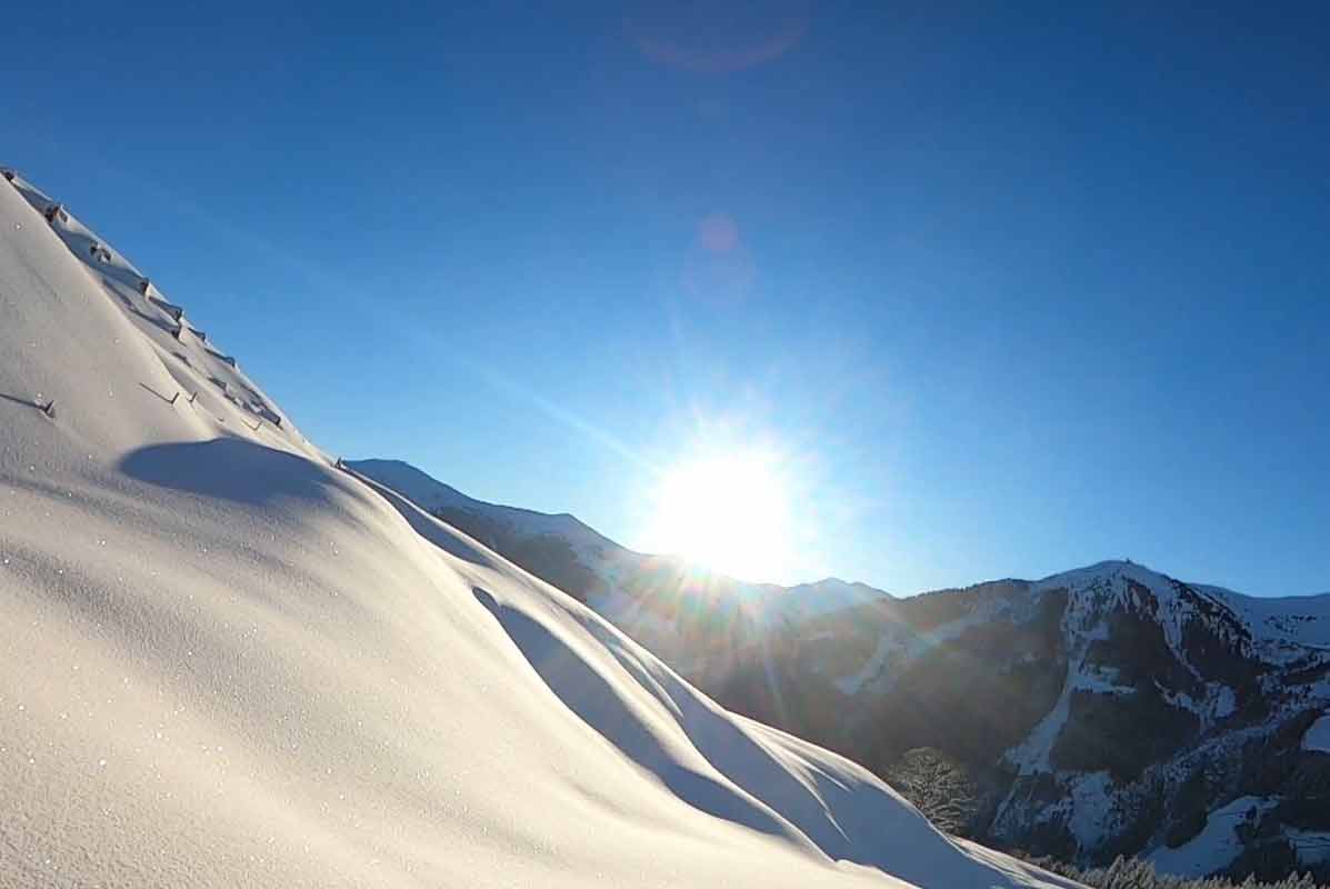 Ferienwohnungen Falkenstein: Aktivitäten in Hinterglemm -Skifahren und Skitour im Winter